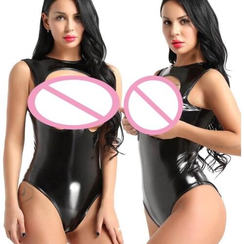 Latex Porno Sexy Leath New Jumpsuit Bodysuit Teddy Underwear Sleepwear Lingerie Underwear белье женское эротическое секс белье