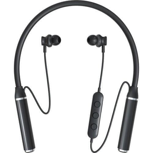 Neck-mounted wireless bluetooth 5.0 headset stereo noise reduction waterproof headset with mic Support memory card playback