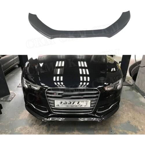 Carbon Fiber Front Bumper Lip Chin Spoiler For Audi A5 S5 Sedan 4 Door Coupe 2 Door 2013-2016 Head Shovel car bumper protector