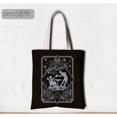 Anime Black Butler Ladies Fashion Canvas Tote Bag Casual Women Shoulder Bag Large Capacity Hand Bag