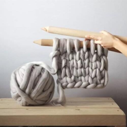 1KG thick imitation wool needle thick wool super thick 8CM thread DIY handmade blanket pet mat knitting thread crochet yarn