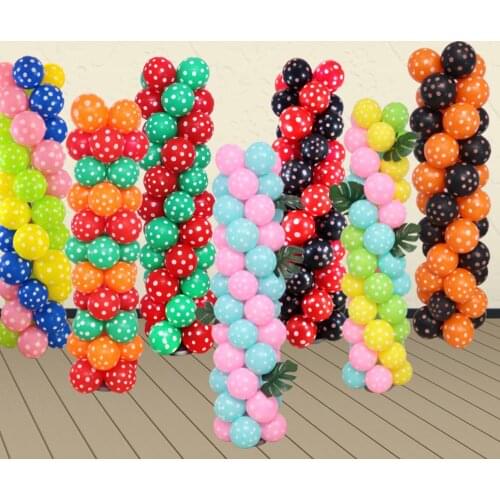 Polka Dot Balloons Column 1.8m 18+ Adult Ceremony Childrens Day Baby Kids Birthday Party Wedding Ballon Decoration qt96