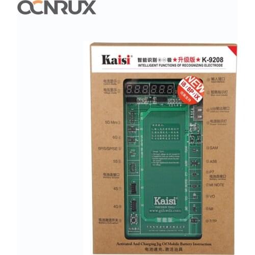 Kaisi K-9208 Phone Battery Activation Charge Board Power Current Test Cable for iPhone X/8/7/6/6S Samsung Huawei Xiaomi