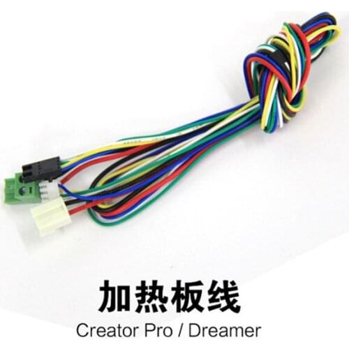 1pcs Flashforge connect wire cable for heating plate Creator Pro Dreamer 3D printer parts