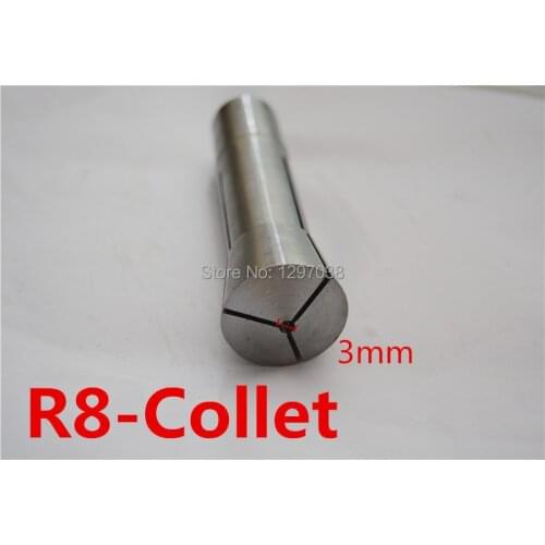 1pcs R8 Collet Socket Clamp Diameter 3mm Metric Size Draw Bar M12 Suit for R8 Collet Chuck Holder