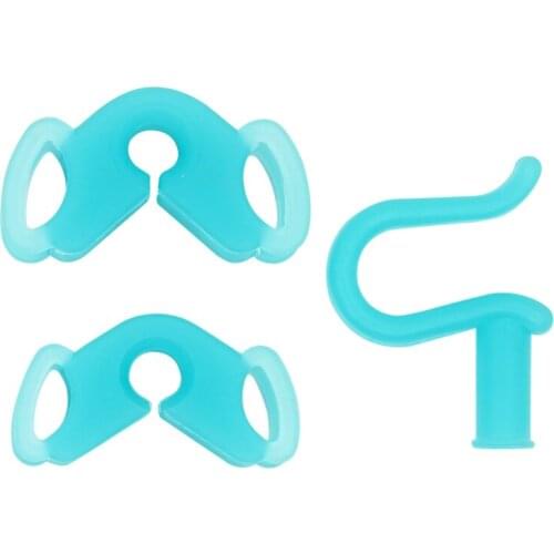3Pcs/Set Dental Soft Silicone Bite Blocks Occlusal Pad Mouth Opener Retractor Mouth Gag Intraoral Support Device Dentist Tools