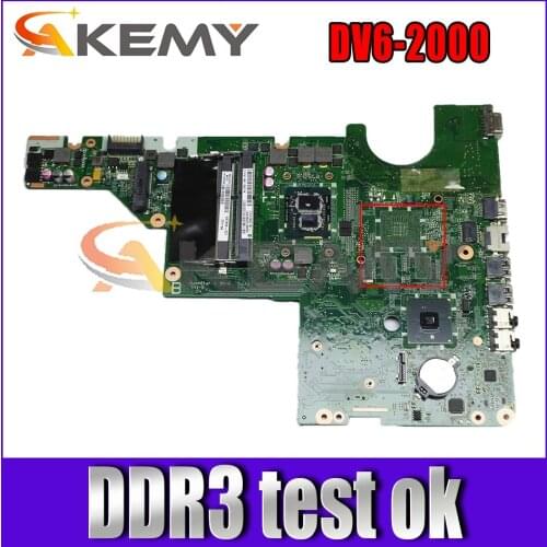 634648-001 634648-501 For HP Pavillion DV6-2000 Notebook Mainboard DAAX1JMB8C0 DDR3 Laptop Motherboard