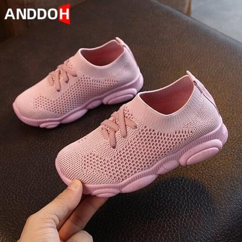 Size 22-31 Children Non-slip Sneakers Boys Lightweight Sock Shoes Girls Baby Breathable Toddler Shoes For Boys Kids Casual Shoes