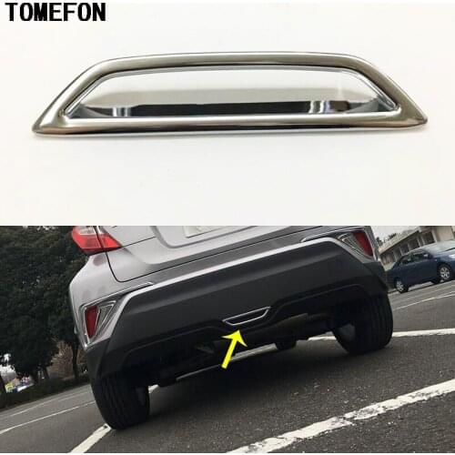 For Toyota C-HR CHR 2016 2017 ABS Chrome Car Rear Brake Light Trim Tail Lamp Frame Cover Glossy Silver Accessories 2PCS/SET