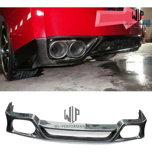 GTR GT-R R35 High quality Carbon fiber Rear bumper diffuser lip Car styling For Nissan GTR R35 Z style Car body kit 08-13