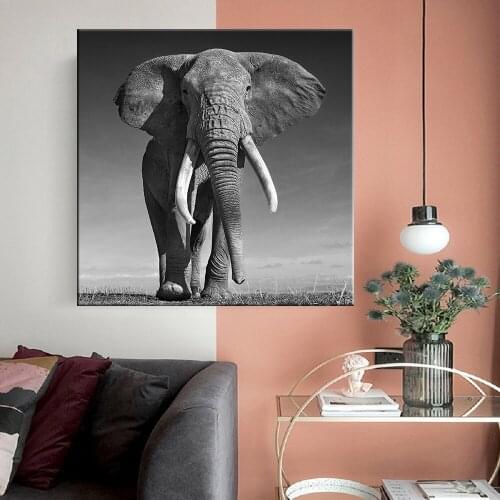 Canvas Painting Animal Wall Art Elephant Posters and Prints Elephant Animals Painting Wall Pictures for Living Room Home Decor