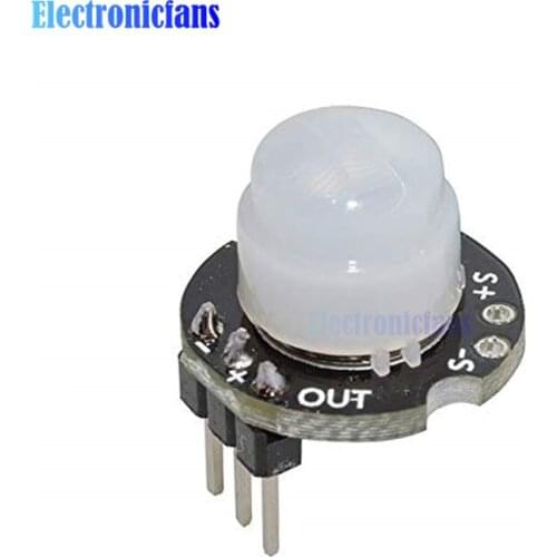 MH-SR602 MINI Motion Sensor Detector Module SR602 Pyroelectric Infrared PIR kit sensory switch Bracket for Arduino Diy With lens