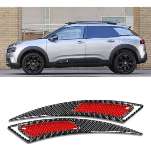 Carbon Fiber Wheel Eyebrow Sticker For Citroen c4 c5 c3 C1 C2 C6 C8 ami BERLINGO C-CROSSER C-ELYSEE SAXO SYNERGIE XANTIA XSARA