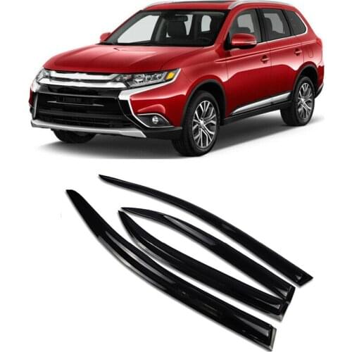 Exterior Accessories For Mitsubishi Outlander 2014-2020 Window Visor Wind Rain Smoke Guard Deflector Vent Shade Rain Cap Cover