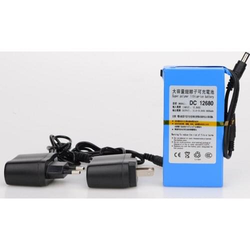 MasterFire DC 12V 6800mAH Rechargeable Lithium-ion Battery Pack Charging Power Bank For GPS Car Camera Camcorders DC 12680