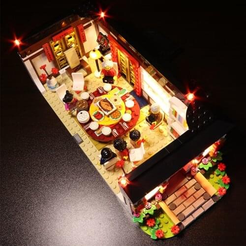 Led Light Compatible for 80101 Chinese SeriesNew Years Dinner Dragon (Only LED Light, No Block Kit)