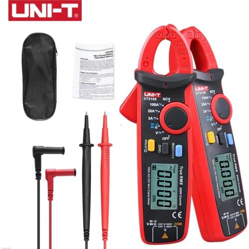 UNI-T DIGITAL UT210E/UT210D 100Amp 600V AC DC CLAMP METER UT210E UT210D Multimeter True RMS VFC diode DE shipping