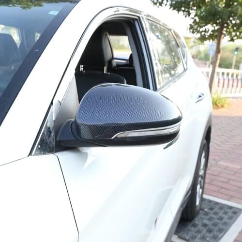 Rear view mirror cover reverse steering mirror cover anti-scratch decoration bright strip For Hyundai Tucson 2015-2019