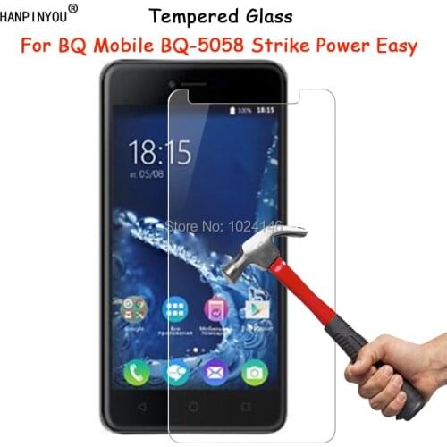 For BQ Mobile BQ-5058 Strike Power Easy / SE 5.0" Tempered Glass Screen Protector Ultra Thin Explosion-proof Protective Film