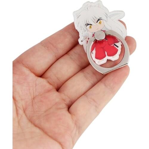 ZF2526 Anime Boy Fashion Ring Metal Mobile Phone Accessories Rotating Ring Bracket Lazy Desktop Anti-fall Bracket Gifts