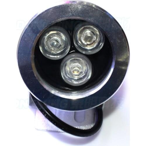 10pcs 3W underwater led lights boat flat lens underwater pool lights silver body underwater lighting aquarium rgb AC85-286V