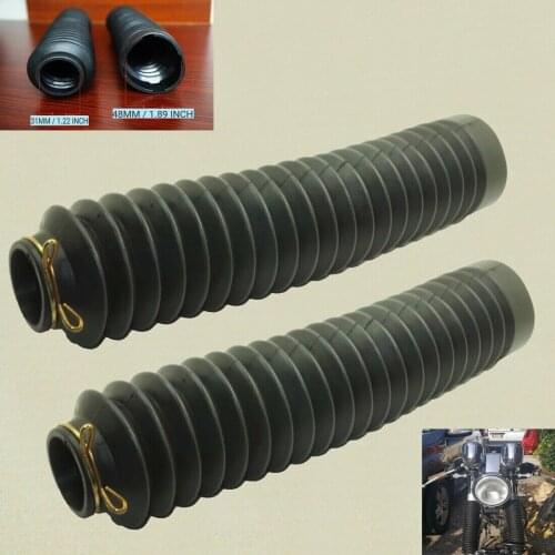 2X Motorcycle Bike Front shock absorber Gaiters Boot Gaitor rubber fork boots