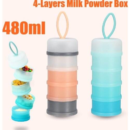 4 Layer Baby Food Storage Box Milk Powder Boxes Portable Toddle Milk Container