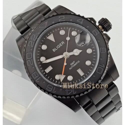 40mm black PVD Sapphire Glass nouvelle automatic mens mode faux chronographe Classique pour Cristaux Montres montre Cadea