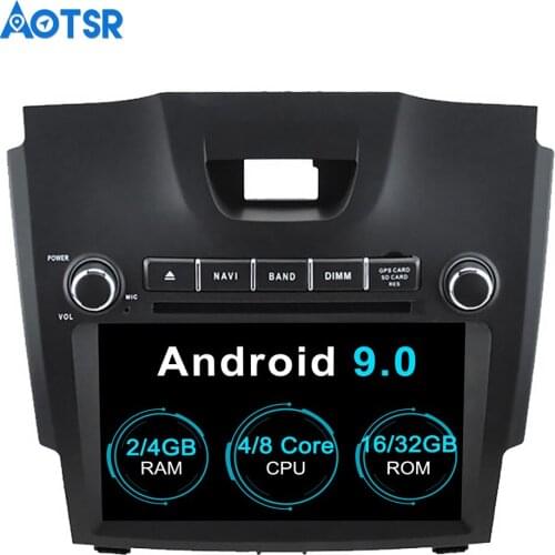 Aotsr Android 9.0 GPS navigation Car DVD Player For Chevrolet S10 ISUZU D-MAX multimedia 2 din radio recorder 4GB+32GB 2GB+16GB
