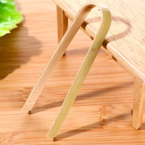 16PCS 10cm Bamboo Food Clip Multi-function Anti-scaldBake Bread Tongs Kitchen Supplies