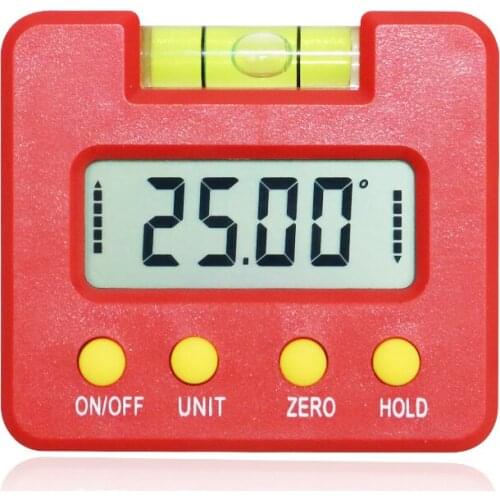 Mini Digital Level Protractor Strong Magnetic Digital Inclinometer Tilt Angle Box Level Horizontal Angle Protractor Angle Gauge