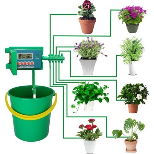 Digital LCD Display Water Timer Electronic Ball-Valve Intelligent Drip Irrigation Controller for Auto Garden Watering System