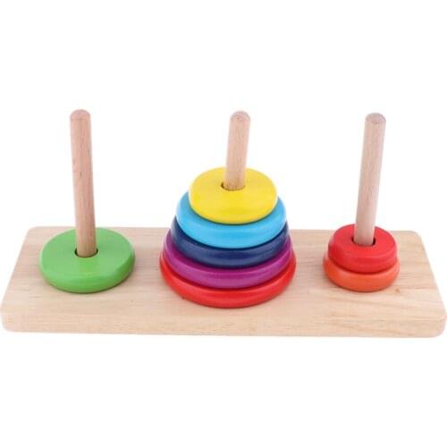 Blesiya Wooden Puzzle Toddler Toys Preschool Blocks Stacking Games 01