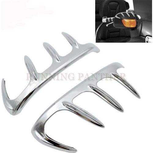For Honda GL1800 Gold Wing GL1800 Series 2001-2017 2002 2003 2004 2005 2016 2015 2014 Bear Claw Mirror Accents Chrome