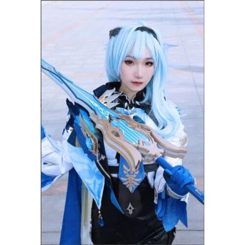 2021 Hot Game Genshin Impact Eula Sword PVC Cosplay Sword Cosplay Weapon Halloween Carnival Custom Hand Made Prop
