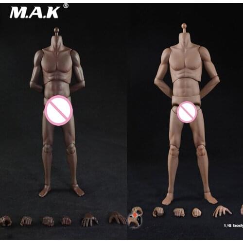 T01/T02 Collectible 1/6 Black/Pale Skin Color Super Sports Male Movable Body Figure High Version 28.5cm Model for Fans Gifts