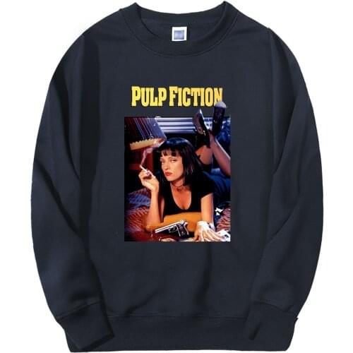 Pulp Fiction 2020 Spring Winter Fashion Tracksuit Men Sweatshirt Hip Hop Hoodie Fitness Bodywarmer hip hop vintage Sportswear