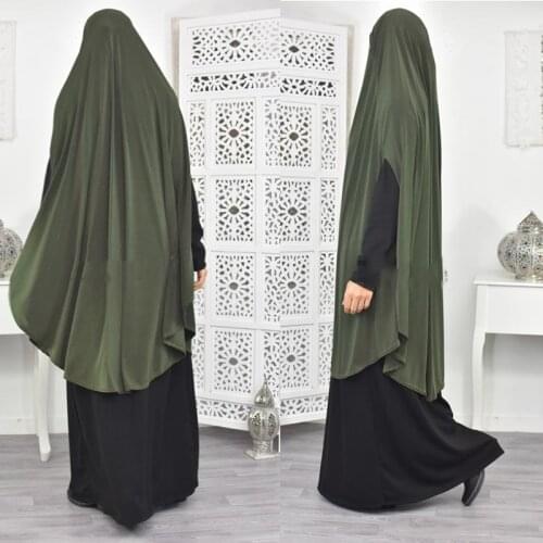 Eid Prayer Garment Long Khimar Muslim Women Hijab Sleeveless Tops Abaya Jilbab Ramadan Abayas Islamic Clothing Niqab Hijabs