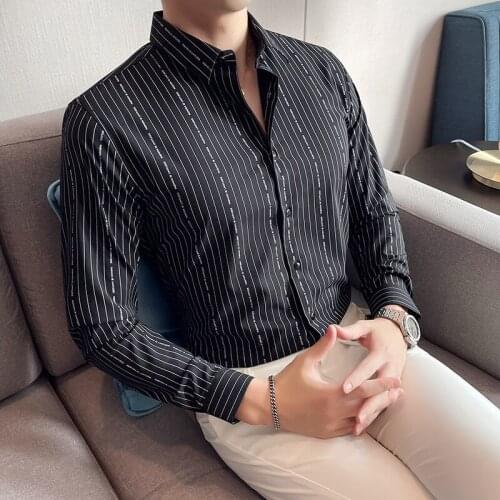 2021 Brand clothing Men spring high quality Casual long sleeve T-shirt/Male Slim Fit High collar Fashion T-shirts Plus size 4XL