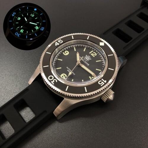 STEELDIVE men dive watch,mens automatic watches man mechanical wristwatch 300m waterproof C3 luminous clock ceramic diving bezel