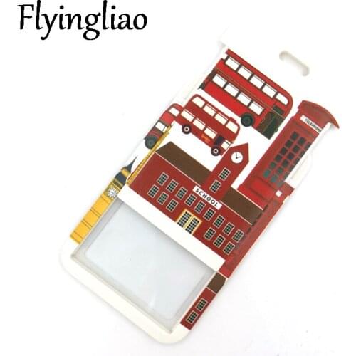England British bus Credit Card ID Holder Bag Student Women Travel Card Cover Badge Gifts Accessories Work Name Card Holder Gift