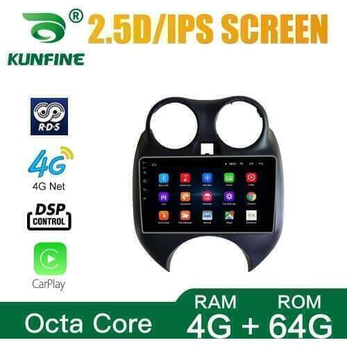 OctaCoreAndroid10.0 Car DVD GPS Navigation Player Deckless Car Stereo for Nissan March 2010-2017 Radio headunit WIFI