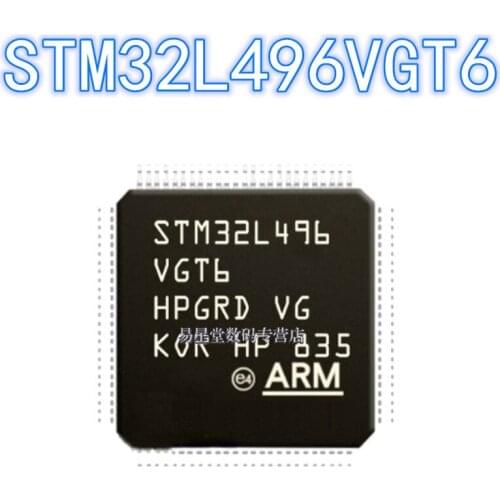 1PCS 100% new original authentic STM32L496VGT6 QFP-100 32L496VGT6 QFP100 32-bit microcontroller chip 80MHz/1MB