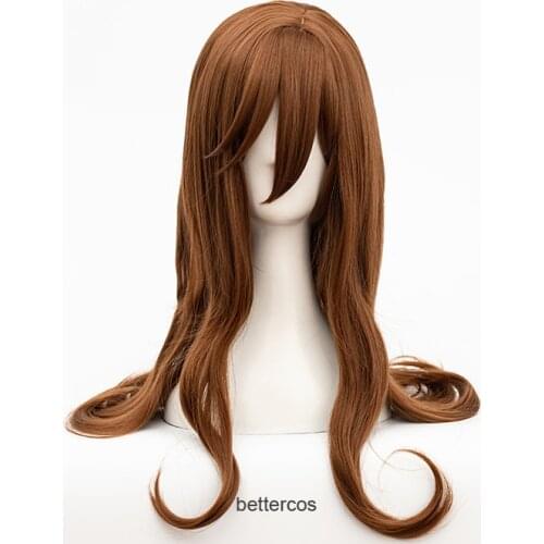Kyoko Hori Cosplay Horimiya Cosplay Women Long Curly Wave 60cm Brown Wig Cosplay Heat Resistant Synthetic Wig + Wig Cap