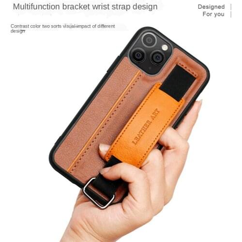 Suitable for IPhone 12pro Max for 12 Pro Protective Leather Case with Mobile Phone Case Holde for Iphone 11 Phone Cases
