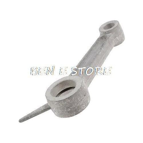 Silver Tone Aluminum Alloy Air Compressor Connecting Rod 12.7mm x 24mm x 102mm