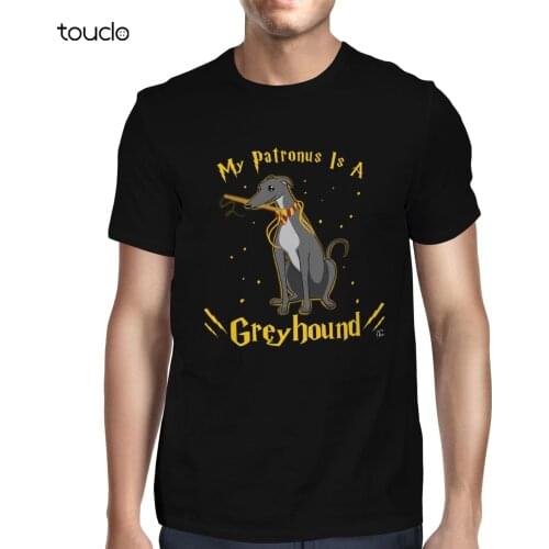 1Tee Mens My Patronus Is A Greyhound Dog T-Shirt