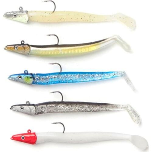 1PCS 11cm 22g lead Jig Head Single Hook Soft Fishing Lure Wobbler Bait Sinking Jigging Sea Fishing Pesca Fishing Accessories