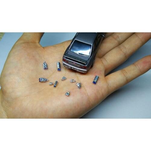 2PCS 1/64 Exhaust Pipe Various Car Models Car Modified Car Accessories Simulation Garage Scene