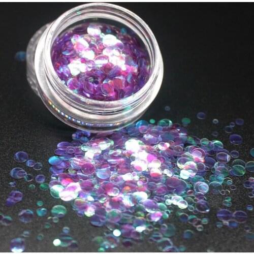 2018 NEW 12 Color Round Ultrathin Sequins Colorful Nail Art Glitter Tips Manicure 3D Nail Decoration DIY Accessories